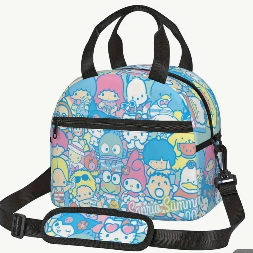 Sanrio Kids Cartoon Print Bag - Blue